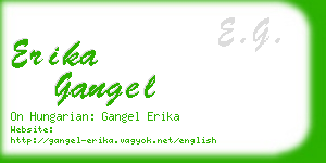 erika gangel business card